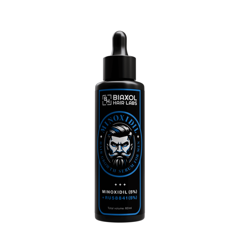 Biaxol HairLabs MINOXIDIL (5%) + RU58841 (5%) Hair Growth Serum for Men